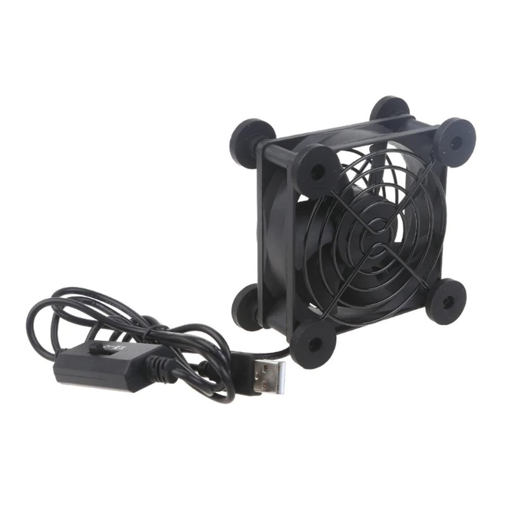 JUCMJXQEQ 5V USB Powered Fan Cooling for Router Modem Box Router Cooling Case Fan for Cooling Various Electronics Device (Color : 8025)