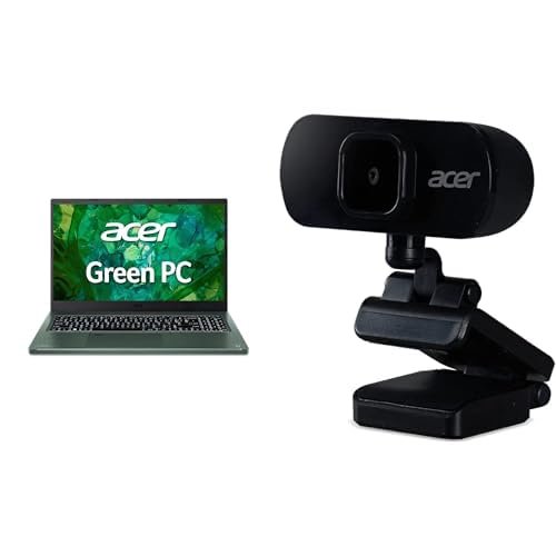 Acer Aspire Vero AV15-53P-77V9 Green PC | 15.6" FHD IPS | i7-1355U | 16GB LPDDR5 | 512GB Gen 4 SSD | Killer Wi-Fi 6E | PCR Materials Full HD USB Streaming 2MP Webcam with Digital Microphone