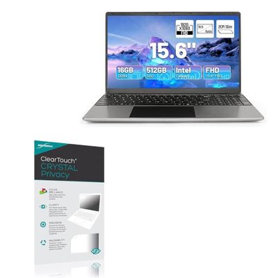BoxWave Screen Protector Compatible with Hcjip 20024NEW Laptop Computer (15.6 in) - ClearTouch Crystal Privacy (2-Pack), Privacy Screen Protector Flexible Film Clear