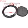 10" Universal Speaker Grille Mesh Cover, Round Decorative Ring Woofer Protection Grille Protective Cover for Cars Home Stereo DIY Accessories Black with 8Pcs Screws - (2 Pcs) view 2