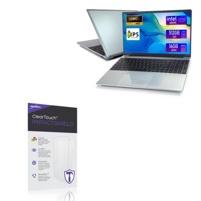 BoxWave Screen Protector Compatible with IJKKJI MTL1561 Windows 11 Laptop (15.6 in) - ClearTouch ImpactShield (2-Pack), Impenetrable Screen Protector Flexible Film