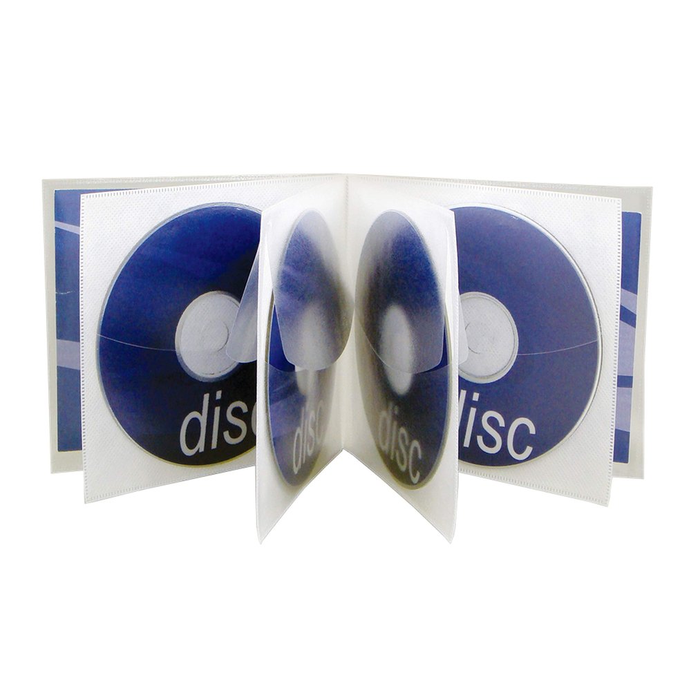 Univenture 8 Disc Flexible Poly Multipak - Box of 200 MultiPaks - Enough to Store 1600 Discs