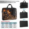 Wood on Fireplace Laptop Bag 15.6 inch Laptop Messenger Shoulder Bag Travel Computer Bag for Women Men view 2