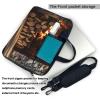 Wood on Fireplace Laptop Bag 15.6 inch Laptop Messenger Shoulder Bag Travel Computer Bag for Women Men view 3