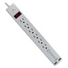 Surge Protector Power Strip with USB Ports, Flat Plug 3 Prong 6 Outlet Wall Mount 6ft Extension Cord Power Strip for Appliances, refrigerators, Electronic Devices 5 Pack view 1
