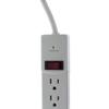 Surge Protector Power Strip with USB Ports, Flat Plug 3 Prong 6 Outlet Wall Mount 6ft Extension Cord Power Strip for Appliances, refrigerators, Electronic Devices 5 Pack view 3