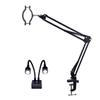 JOEBO Microscope Kit Adjustable Microscope Lens Holder Stand LED Spotlight Digital Camera Microscope Lens Adapters (Color : Stand and Light) view 1