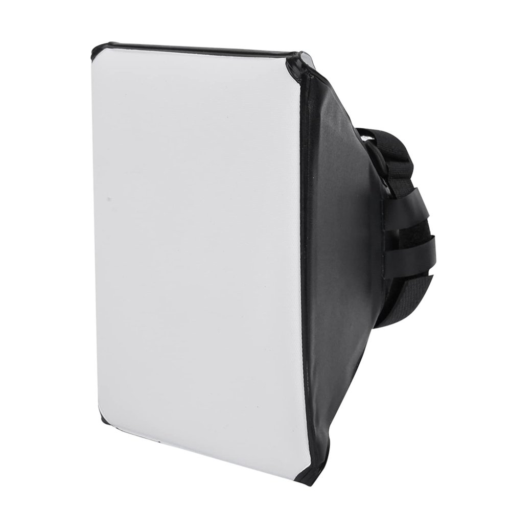 DirectNine Basics Flash Diffuser for Speedlight, Portable Universal Flash Diffuser Light Softbox Rectangle Shape Softbox Diffuser Softbox for Camera Flash Light Speed Lights