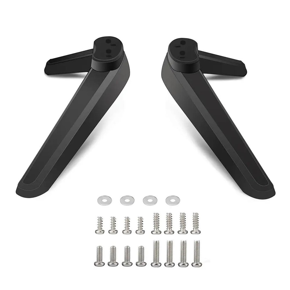 CUFTOBJM Desktop TV Base Base Foot TV Stand Base Base Foot TV mounting Leg with Screw Bracket Accessories