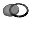 8" Universal Speaker Grille Mesh Cover, Round Decorative Ring Woofer Protection Grille Protective Cover for Cars Home Stereo DIY Accessories Black with 8Pcs Screws - (2 Pcs) view 4
