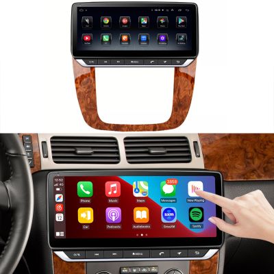 for Chevy Avalanche Tahoe GMC Yukon Radio Upgrade, Fit 2007 2008 2009 2010 2011 2012 2013 2014 Models,QLED Touch Screen,8 Core CPU,Carplay Android Auto Ready,Free Camera
