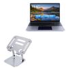 BoxWave Stand and Mount Compatible with Chicbuy CB-LT1505-GP Laptop (15.6 in) - Executive VersaView Laptop Stand, Ergonomic Adjustable Viewing Angle Metallic Riser - Metallic Silver view 1