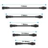 ARETV 2pin 3pin 4pin 5pin DC Strip Waterproof Connector Light Extension Cable Black/White Wire Male to Female 40 60 100 200 300cm (Color : 0.3mm2, Size : 1pcs 200cm BlackWire) view 2