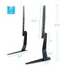 JFUDJKLI Desktop TV Stand TV Legs Suitable for 17-55 inch Flat Screen TV Desktop Stand Base Desk Riser up to VESA 600x400 mm view 2