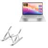 BoxWave Stand and Mount Compatible with Gina Joyfurno Windows 11 Laptop N5095 (15.6 in) - Compact QuickSwitch Stand, Portable Multi Angle Viewing Foldable Riser - Metallic Silver view 1