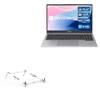 BoxWave Stand and Mount Compatible with WIPEMIK P15 Laptop (15.6 in) - Pocket Aluminum Stand 3-in-1, Portable Multi Angle Viewing Riser - Metallic Silver view 1