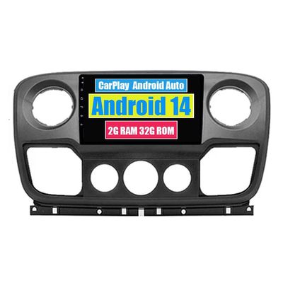 RoverOne Car Radio GPS for Renault Master for Nissan NV400 for Opel Movano 2010-2021 with CarPlay Android Auto Multimedia Player Navigation Stereo Bluetooth WiFi, RO-T3778