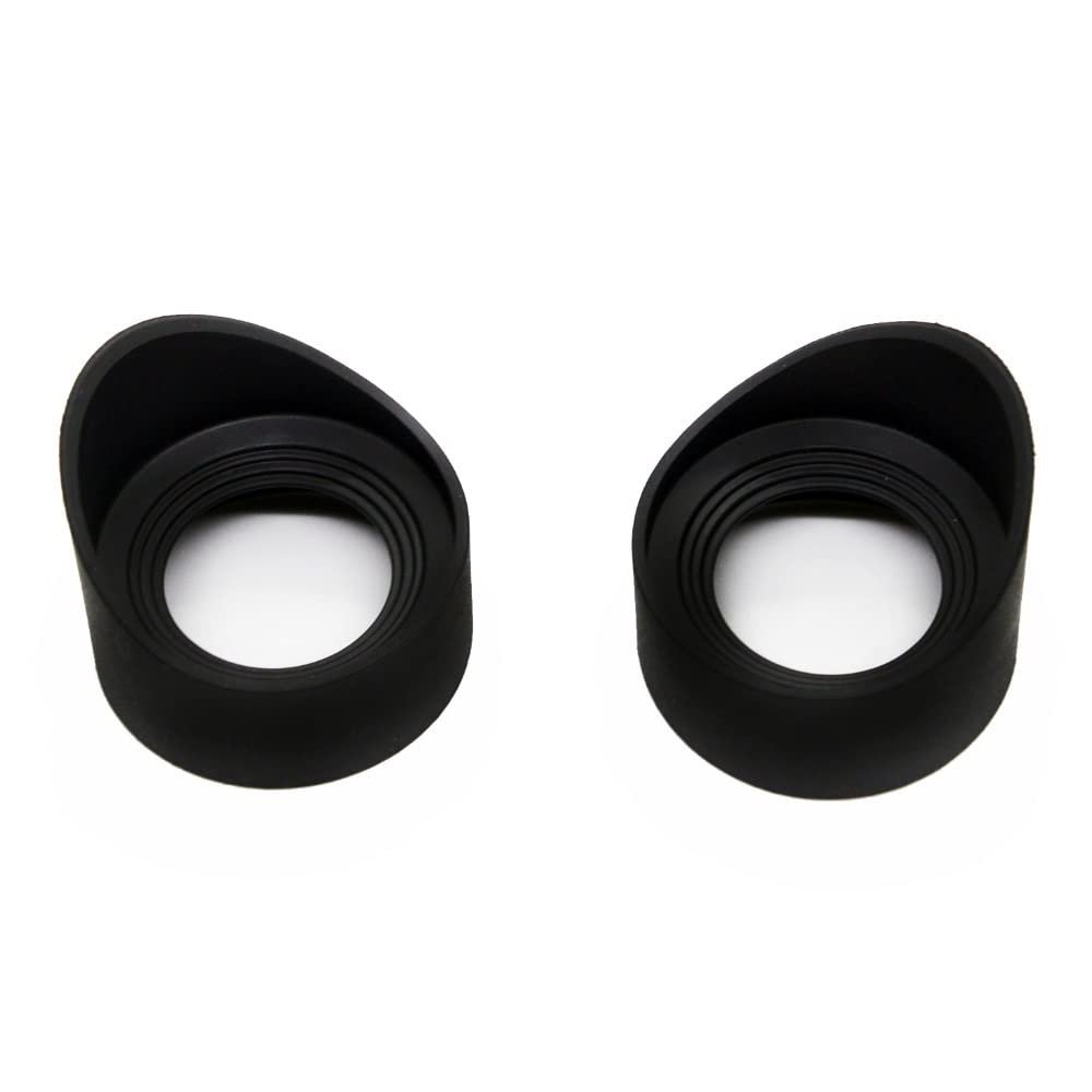 JOEBO Microscope Kit 2pcs Rubber Eye Guards 42-48mm Telescope Eyepiece Rubber Eye Cups Eye Shield Eye Guards for 10x42 8x50 Binoculars Microscope Lens Adapters