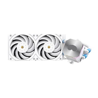 240mm CPU Integrated Water Cooling Radiator for 115x 1200 1700 2011 2066 AM4 AM5 (Color : Gold, Size : FE 240 WT)