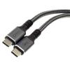 ACCL USB C to USB C Cable USB4 40Gbps/100 watt Type C Fast Charging Cable, USB C Cable USB C AdapterType C Male to Male, Braided Jacket, 3 ft 3 Pack, Black view 1