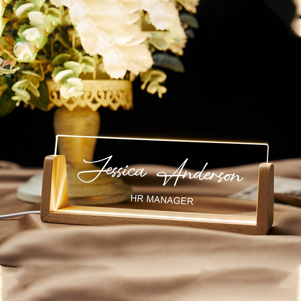 Personalized Desk Name Plate, Graduation Desk Name Plate,Graduation Gift, Desk Accessories, Office Gifts for Boss Coworkers, New Job Gifts, Gift Idea 2