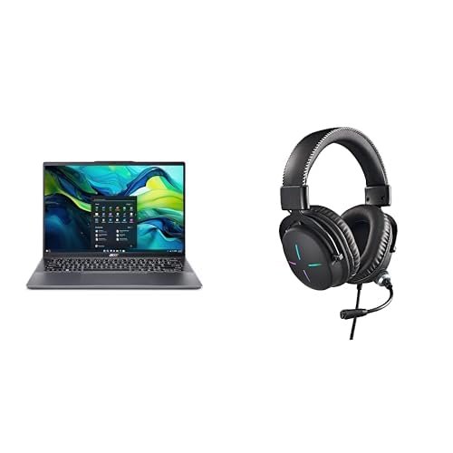 Acer Swift Go 14 Laptop | 14" Touch | Unlock AI Experiences | Ryzen 7 8845HS AI Capable Processor | 16GB LPDDR5X | 1TB PCIe SSD | SFG14-63T-R1F4 Nitro Gaming Headset II: 50mm Drivers, RGB