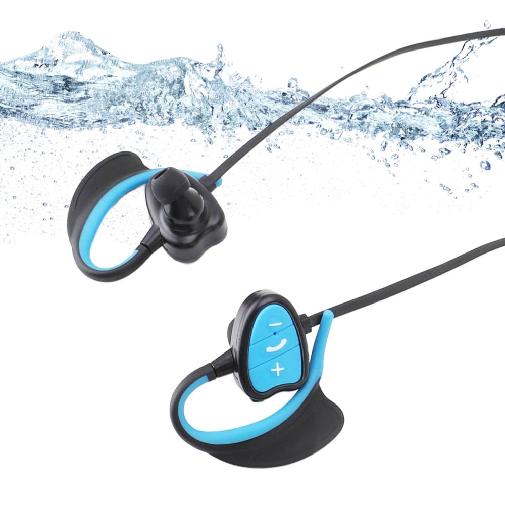 Fabater IPX8 Headphones for Swimming, in Ear Swimming Headphones with 5.0, Underwater Music Player, for Swimming, Sports, Running (Blue)