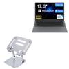 BoxWave Stand and Mount Compatible with MTWZMM MTL1732N Laptop (17.3 in) - Executive VersaView Laptop Stand, Ergonomic Adjustable Viewing Angle Metallic Riser - Metallic Silver view 1