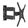 AVXANKTG DF400 P4 32""-55"" Telescopic 3 Arm Swing Full Movement 70kg TV Wall Mount Articulating Bracket with Adapter 400x400 Hidden Cable view 1