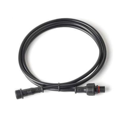 ARETV 2pin 3pin 4pin 5pin DC Strip Waterproof Connector Light Extension Cable Black/White Wire Male to Female 40 60 100 200 300cm (Color : 5pin Big Size, Size : 5pairs Black Wire)