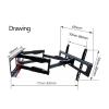 AVXANKTG DL-D-A64L 60kg 70" 65" 600x400 Retractable Heavy Duty Swing Arm LCD Stand Swing TV Wall Mount Bracket Long view 2