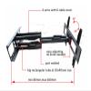 AVXANKTG DL-D-A64L 60kg 70" 65" 600x400 Retractable Heavy Duty Swing Arm LCD Stand Swing TV Wall Mount Bracket Long view 3