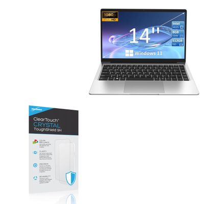 BoxWave Screen Protector Compatible with Molegar A156N Business Laptop (15.6 in) - ClearTouch Crystal ToughShield 9H (2-Pack), Clear 9H Tough Flexible Film Screen Protector