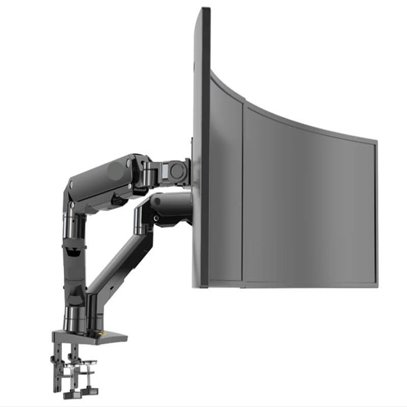 AVXANKTG G55 Mechanical Spring arm 27-34 inch Dual Curved Screen Desktop Monitor Stand 5-16 kg Ultra Wide Monitor Stand with USB Port, Black