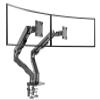 AVXANKTG G55 Mechanical Spring arm 27-34 inch Dual Curved Screen Desktop Monitor Stand 5-16 kg Ultra Wide Monitor Stand with USB Port, Black view 2