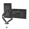 CUFTOBJM Gas Spring Dual Monitor Arm, 13"-32" Load 2-9kg per Vesa Desktop Monitor Mount Dual Monitor Stand Screen Stand (Color : White) view 3