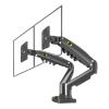 AVXANKTG F160 Gas Spring 10"-27" Dual Monitor Stand Arm Desktop 360 Rotating Computer Stand 2-9KG Monitor Stand with 2 USB3.0 (Color : F160) view 1