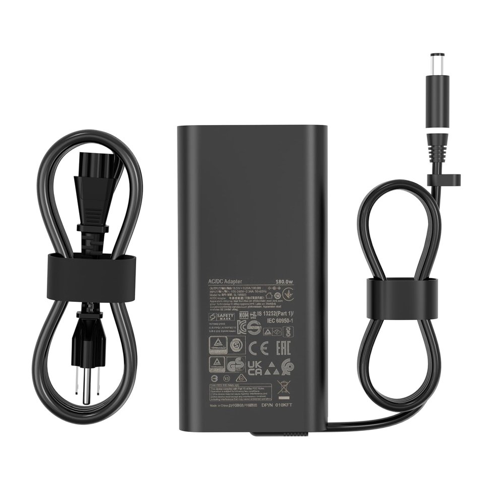 180W GaN Laptop Charger Compatible with Dell Precision 7680 7670 7770 7780,Dell G7 7588 7590 7790 DA180PM210 LA180PM210 HA180PM210 Laptop