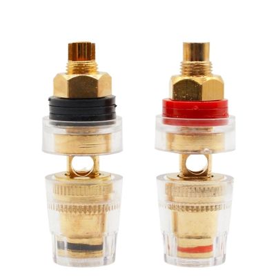 1Pair Speaker Cable Amplifier Terminal Binding Post Connector Coverter