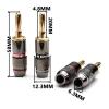 12PCS Banana Plug Gold Plated Banana Male Wire Connector Speaker Plug Connector Audio Video Loudspeaker Amplifier Adapter view 2