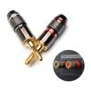 12PCS Banana Plug Gold Plated Banana Male Wire Connector Speaker Plug Connector Audio Video Loudspeaker Amplifier Adapter view 3