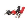 10Pair Red Black 4mm Banana Plug Male Female Adapter Banana Binding Post Socket Terminal Panel Mount Test Leads Wire Connector view 2