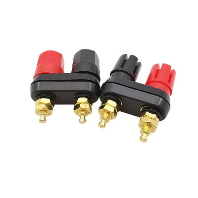 1Pcs Banana Plugs Couple Terminals Connector Red and Black Terminal Amplifier Binding Post Banana Speaker Plug Connectors (Color : A 1Pcs)