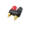1Pcs Banana Plugs Couple Terminals Connector Red and Black Terminal Amplifier Binding Post Banana Speaker Plug Connectors (Color : A 1Pcs) view 2