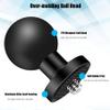 2PC Aluminum Alloy 1" Ball Mount Adapter with 1/4"-20 Threaded Stud for Insta360 One X3, X2, X, R, RS, GoPro, DJI OSMO Action Camera ,Compatible with RAM Ball Head Mounts B Size Double Socket Arm view 3