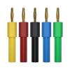 5PCS 4MM Banana Jack Female to 2MM Gold Plating Banana Male Plug Cable Wire Adapters Plugs J.20011 (Color : 5 Black) view 1