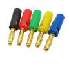10Pcs/lot Gold Plated 4mm Banana Plug Solderless Screw Audio Speaker Wire Cable 4 mm Pin Banana Male Plugs Connectors 5 Colors (Color : 10 Red) view 1