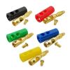 10Pcs/lot Gold Plated 4mm Banana Plug Solderless Screw Audio Speaker Wire Cable 4 mm Pin Banana Male Plugs Connectors 5 Colors (Color : 10 Red) view 4