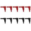 10PCS 4MM Right Angle 90 Degree Banana Plug Safety Welding Assembly Test Leads Connectors J.10039 (Color : 5 red 5 Black) view 2