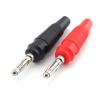 10pcs 4mm Banana Plug Connectors Red Black Solderless Side Stackable (Color : 10pcs Black) view 3